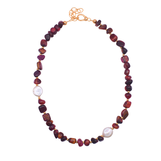 Burgundy Jasper necklace