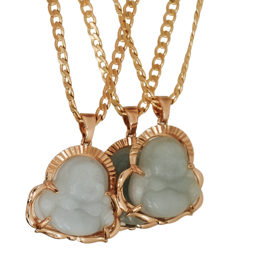 Natural Jade Buddha charms